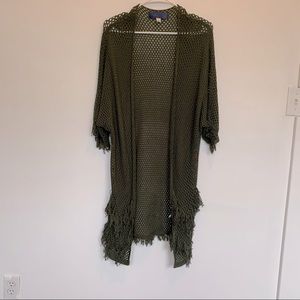 Blue Rain Crochet Cardigan Shaw